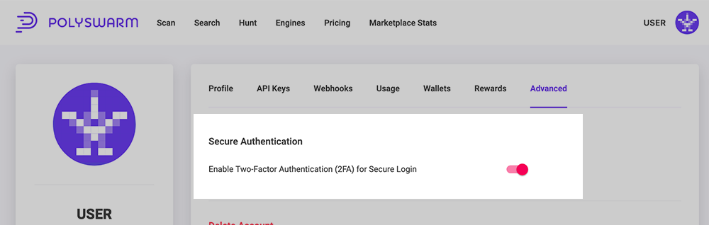 User Authentication 2FA